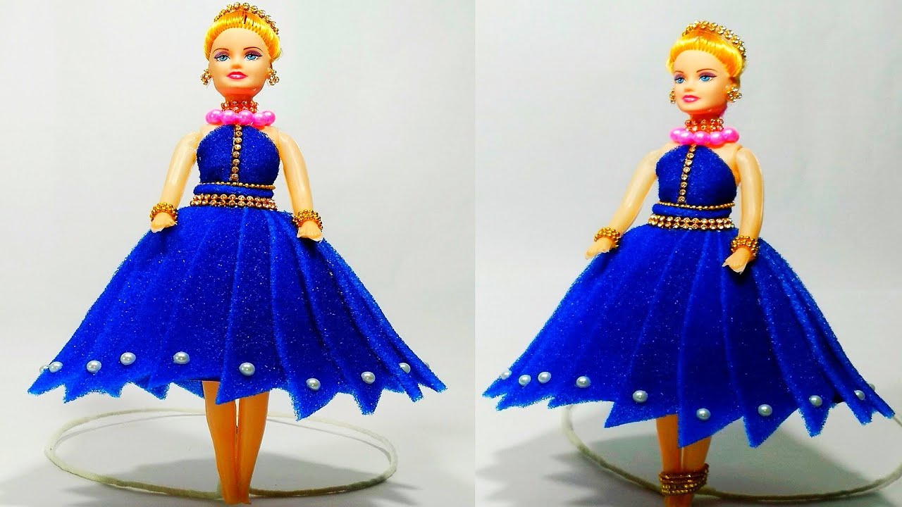 फोम से गुड़िया सजाने का आसान तरीका /DIY DOLL DECORATION/ FOAM KI GUDIYA/FOAM SE DOLL SAJAYE