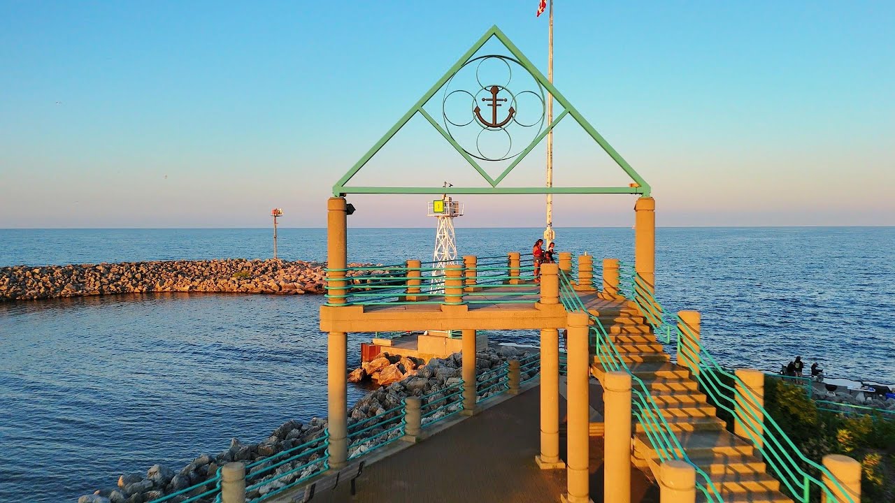 dji air 3 harbor racine cinematic drone video