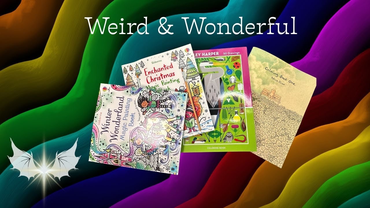 Ep. 4 Unique Coloring Books Part 1 | Coloring Book Haul