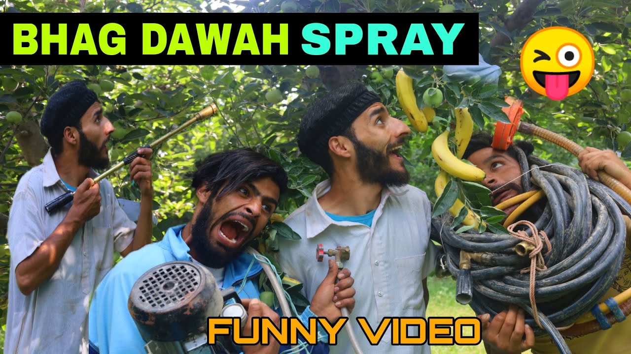 Bhag Dawah Spray Funny Video By Kashmiri Rounders