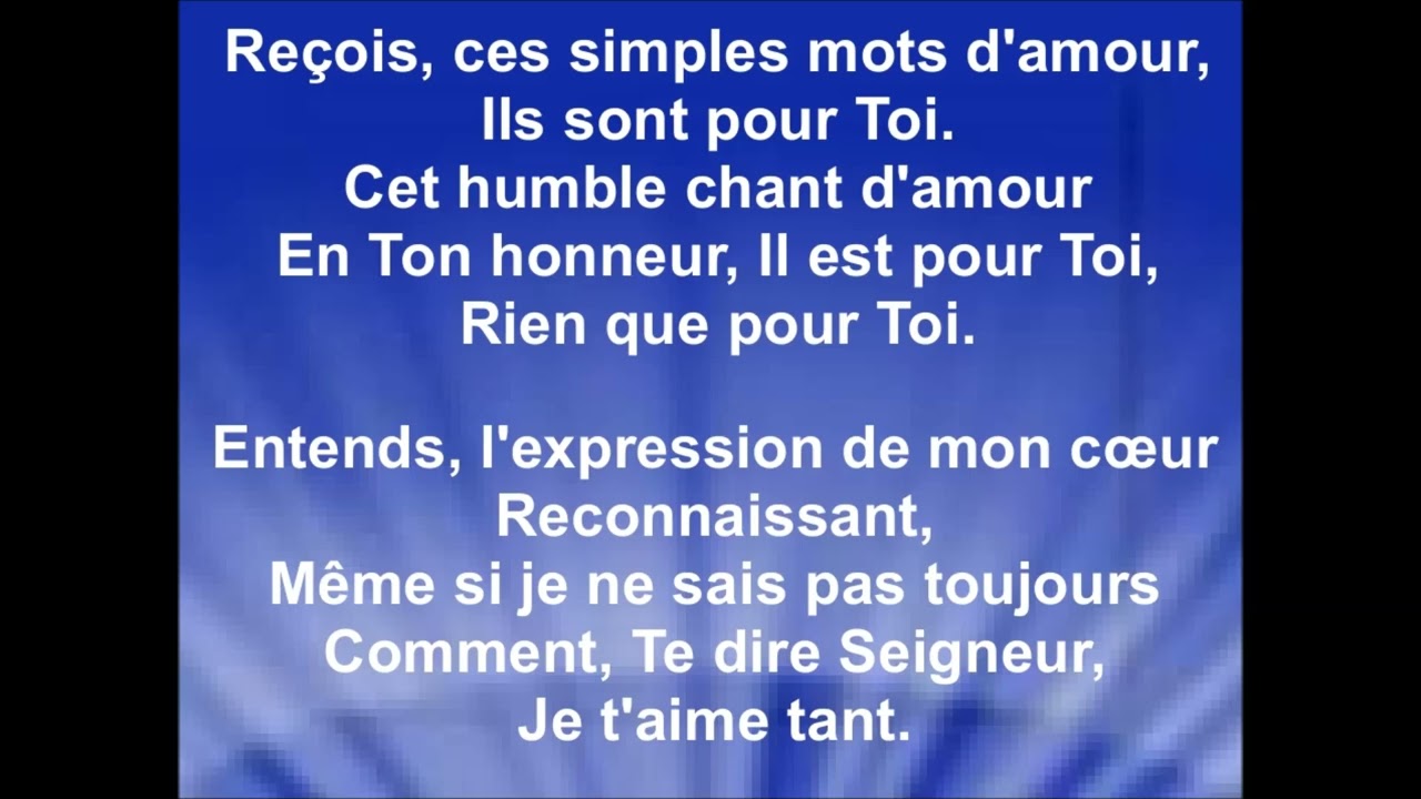SIMPLES MOTS D'AMOUR - Extravagance (cover Luc Dumont)