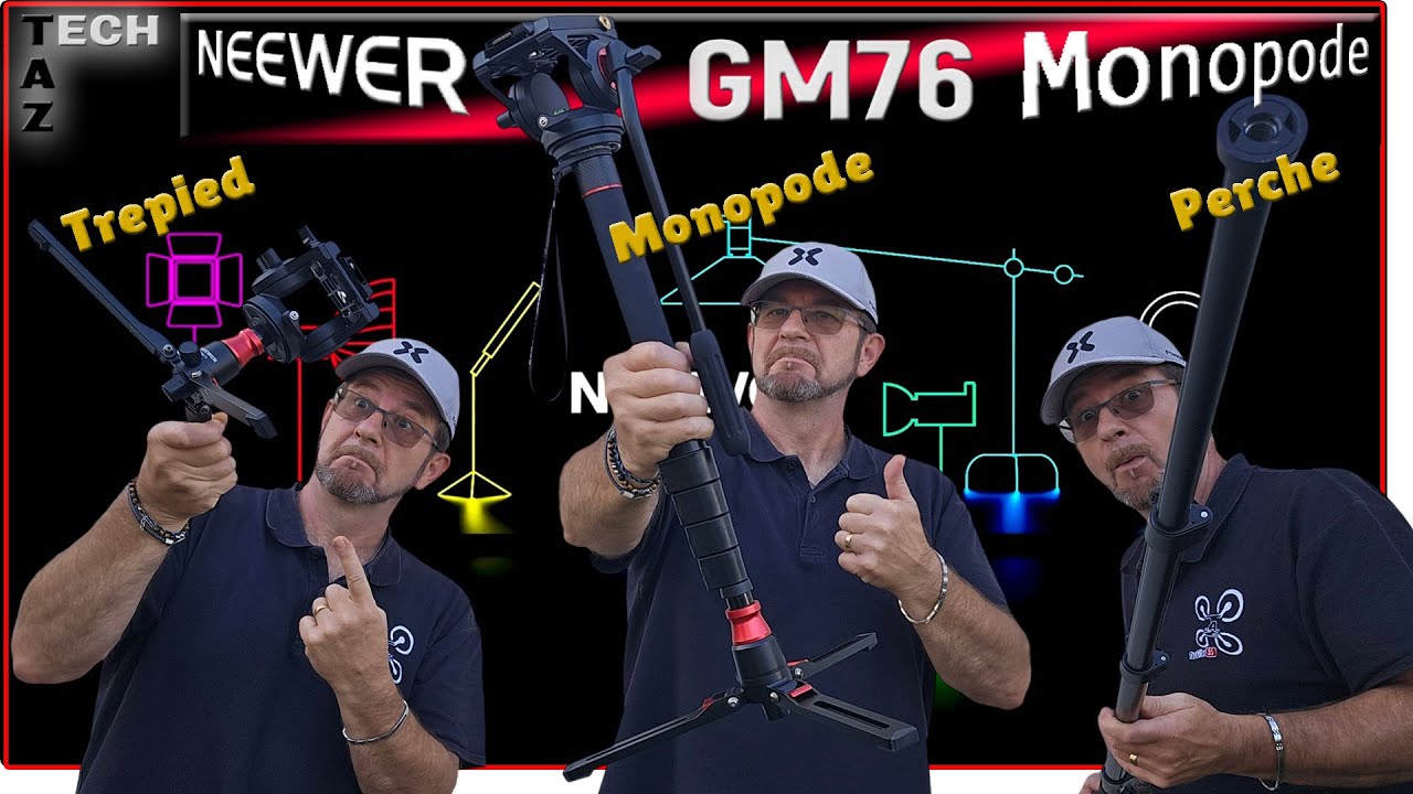 Monopode NEEWER GM76 - Trépied, Perche etc ... Pas juste un MONOPODE - Résultat du Concours !