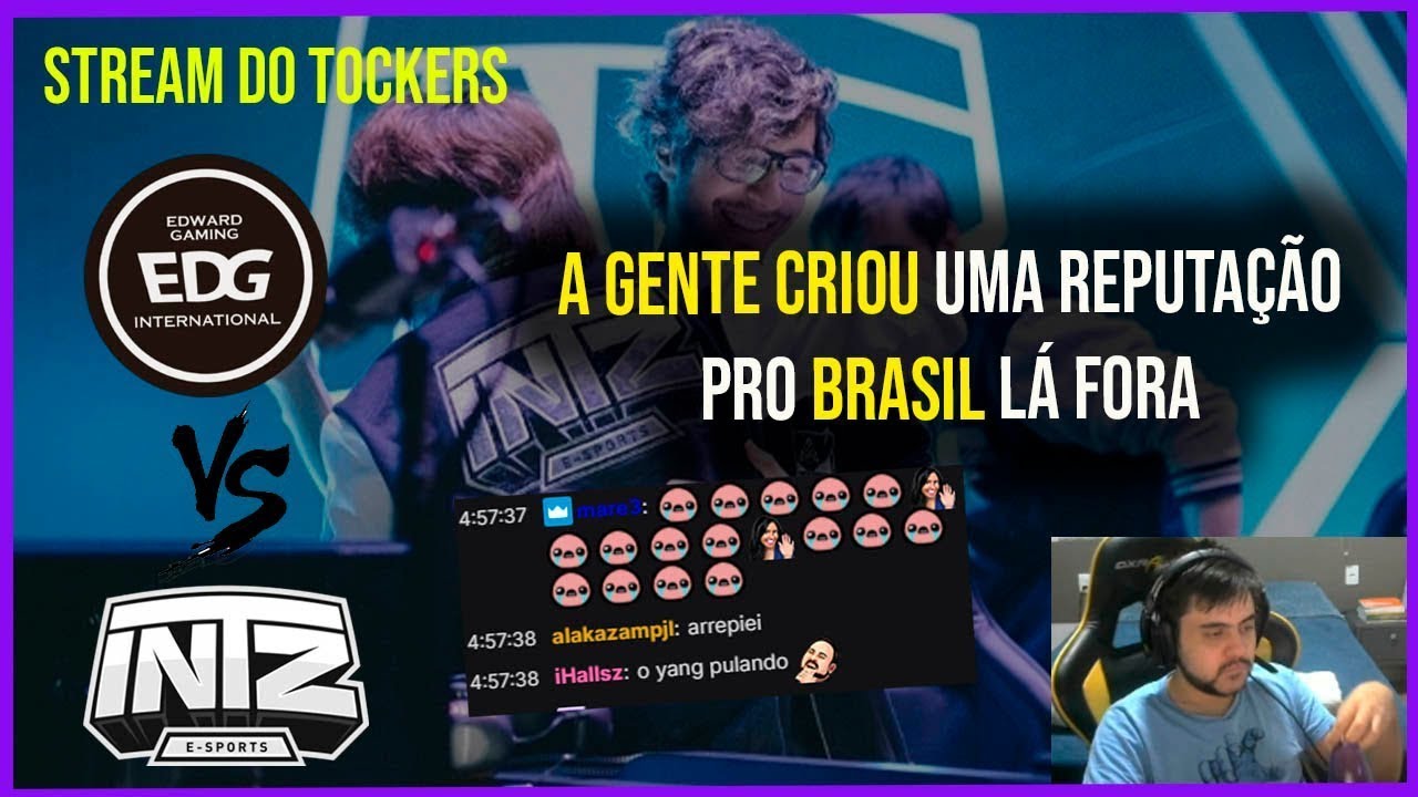 Tockers analisando INTZ vs EDG c/ chat !competitivo