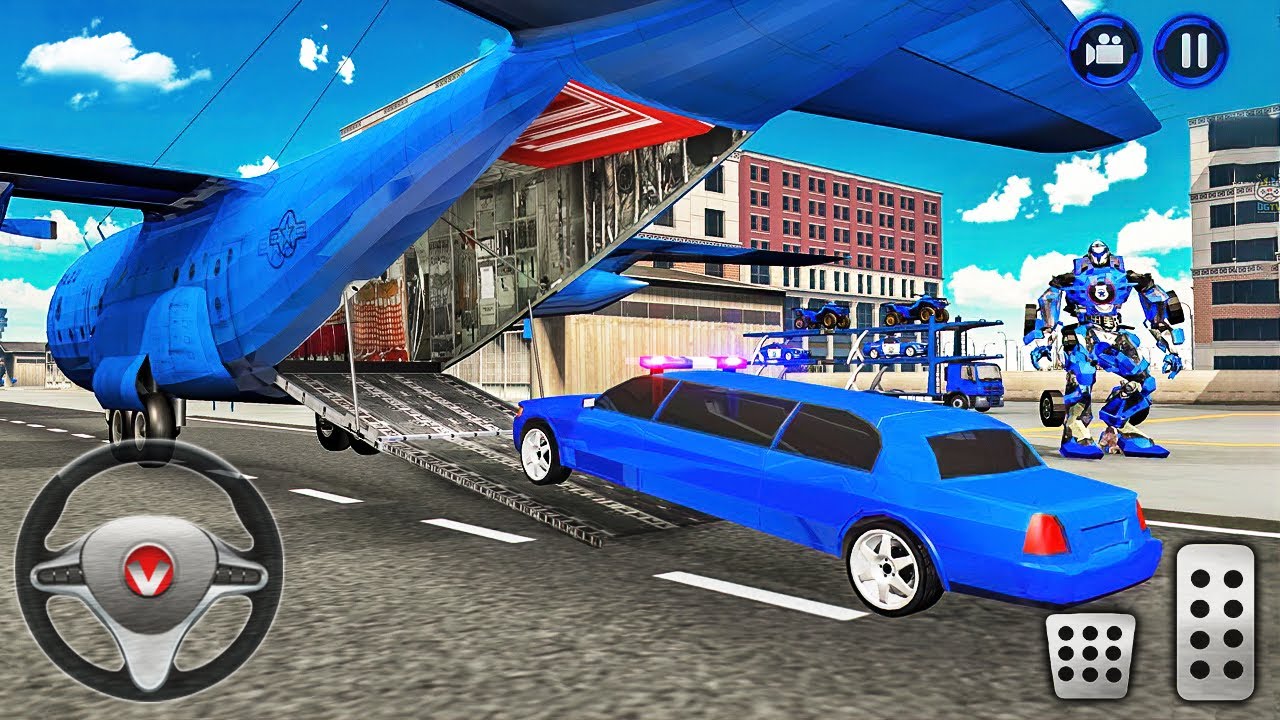 US Police Limo Car Transform Robot Transport Game 2021 #2 - Android Gameplay