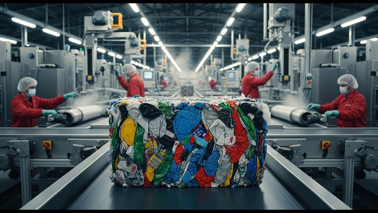 Inside the Plastic Recycling Factory – How Waste Plastic Turns Into Valuable Products (Full Process)