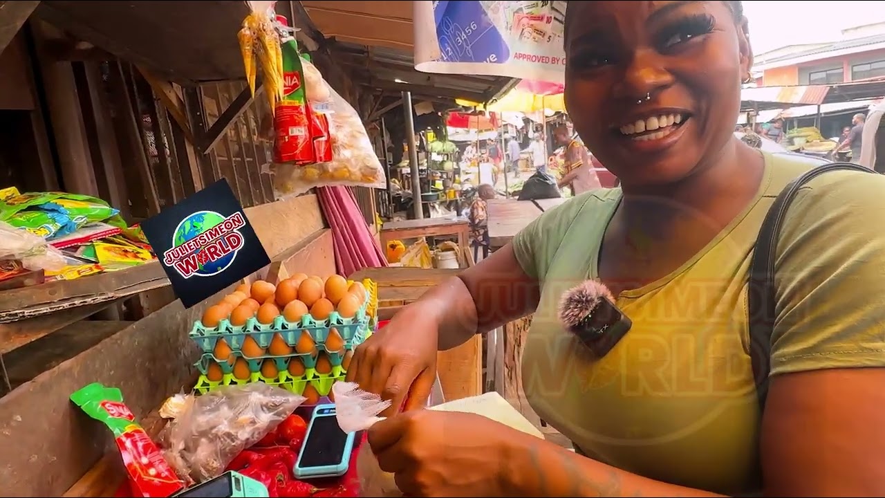 First time going to market at Enugu state, Nigeria.