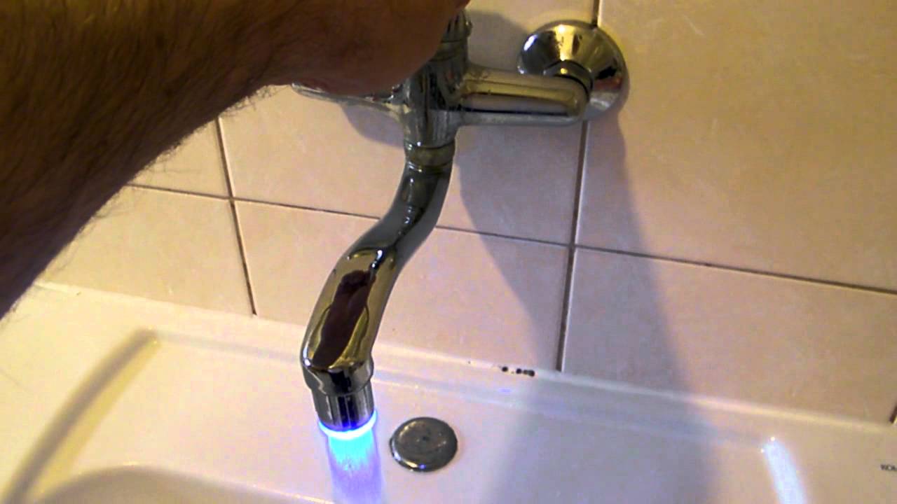 RGB 3-Mode 1-LED Faucet Taps Filter Light Temperature Sensor Indicator (Battery-Free)
