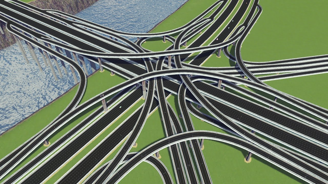 [시티즈:스카이라인] #40. 인터체인지 5개 때려박기 (cities skylines, interchange, intersections)