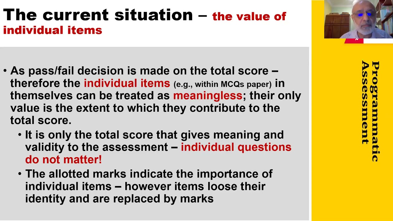 Medical Education Webinar - Programmatic Assessment (Concept & Implementation)