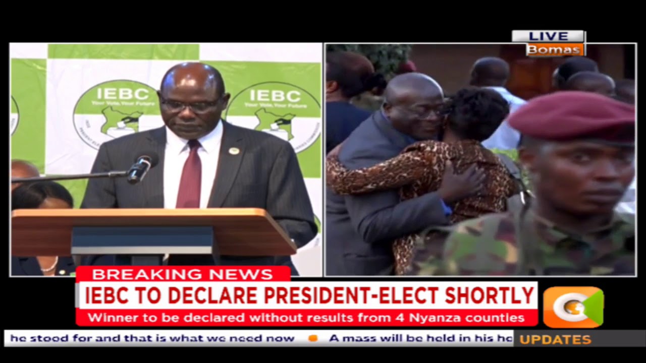 President Uhuru Kenyatta declared winner of repeat election