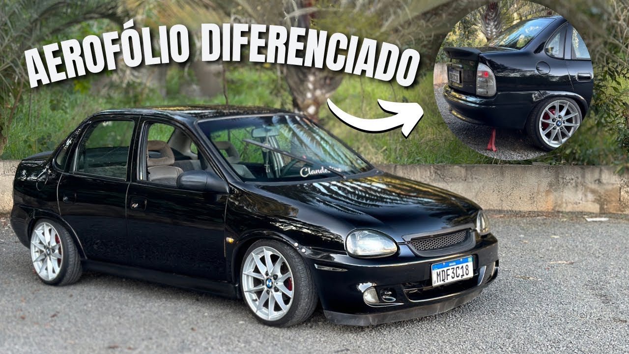 BANCOS RECARO E RODAS BMW NO CORSA CLASSIC 😯