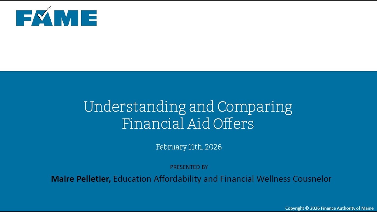 Understanding and Comparing Financial Aid Offers | Wednesday Webinar | February 2026