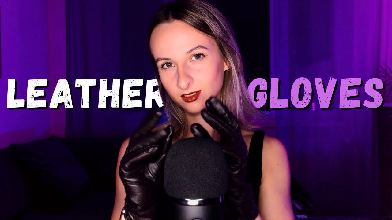 4K ASMR | Leather Gloves (100% Sensitivity)