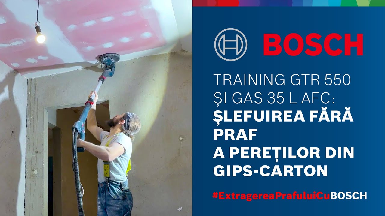 Training: şlefuirea pereţilor cu GTR 550