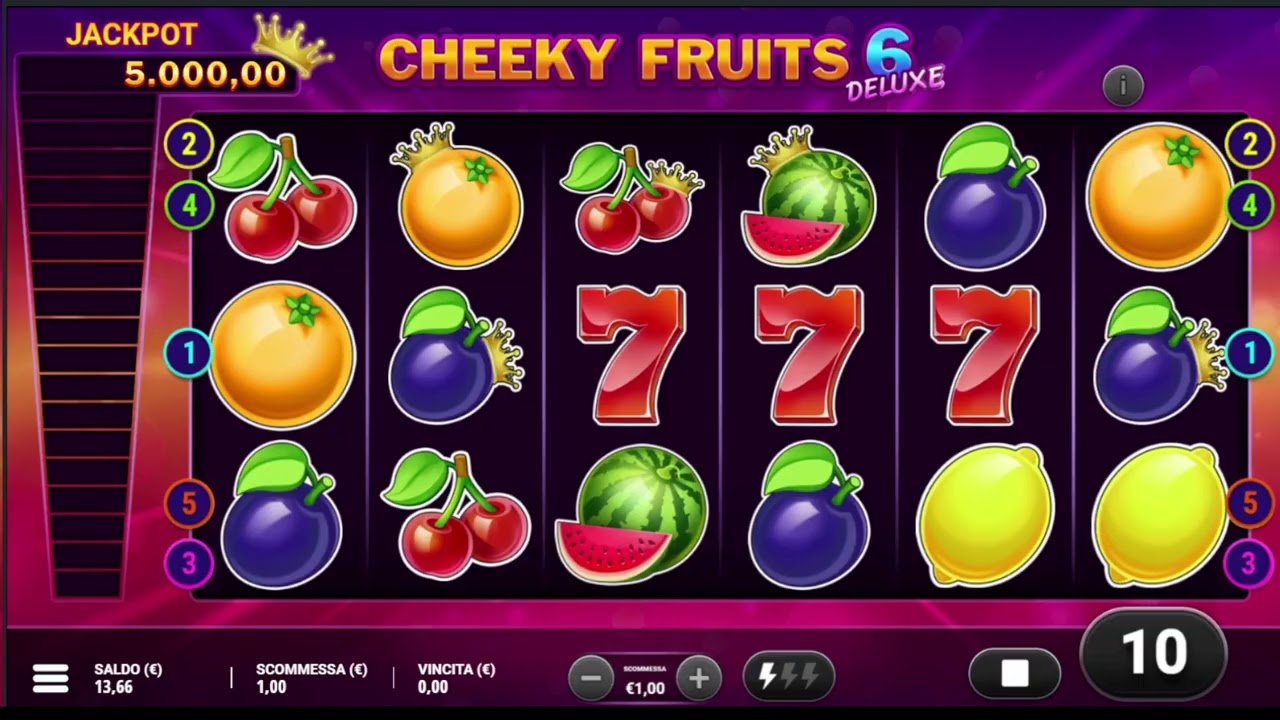 Cheeky Fruits 6 Deluxe Slot Gameplay 🎰 Slot Machine Bar 134 🎰 Macchinette Italia Slot