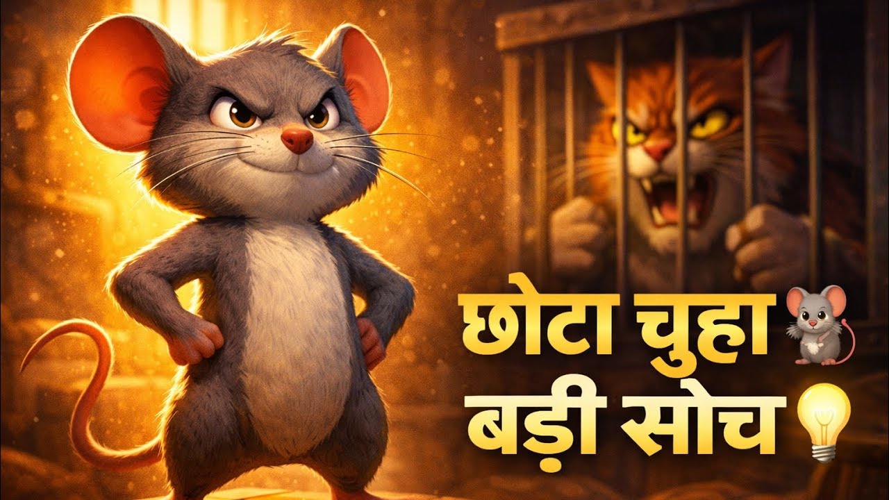 छोटा चूहा, बड़ी सोच 🐭 | जब दिमाग ताकत से जीत जाता है | Powerful Motivational Story Hindi
