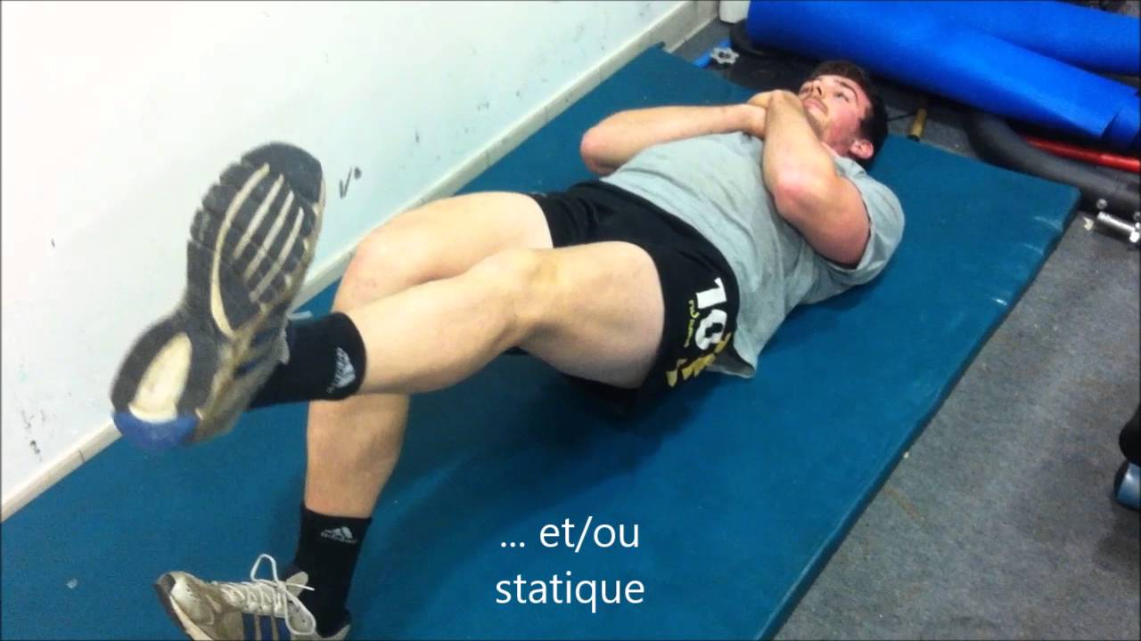 Renforcement musculaire des ischiojambiers poids de corps 1e partie