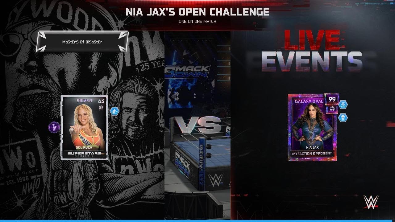 WWE 2K25 NIA JAX'S OPEN CHALLENGE 🆚 SOL RUCA!!