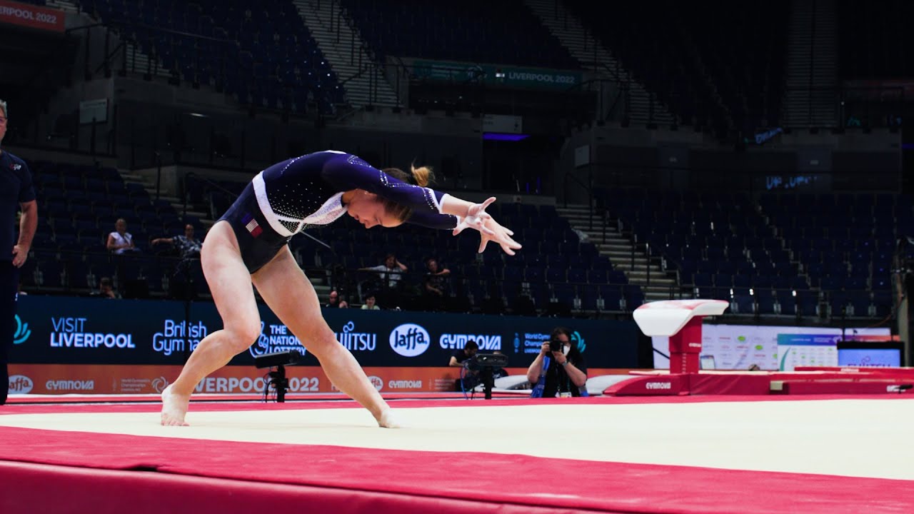 Carolann Heduit (FRA) - Floor Exercise - 2022 World Championships - Podium Training