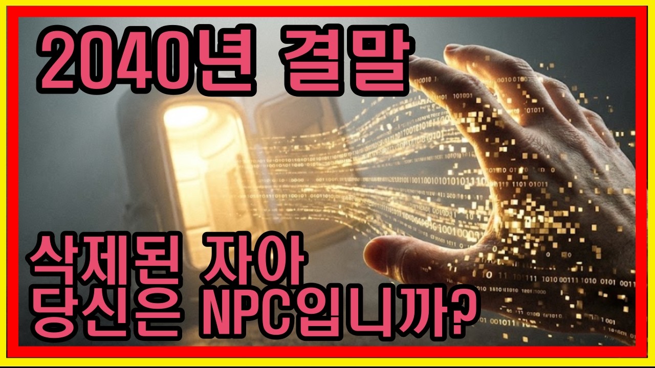 2040년 결말: 삭제된 자아, 당신은 NPC입니까? 로그아웃조차 설계된 시나리오인 이유