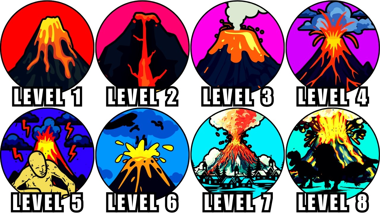 Every EXPLOSIVE Volcano  Level Explained in Detail