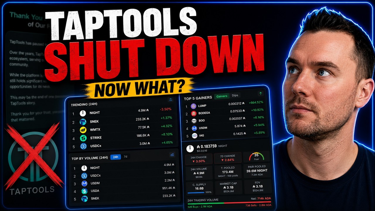 TapTools Just Shut Down&hellip; Here's What Cardano Users Need Now