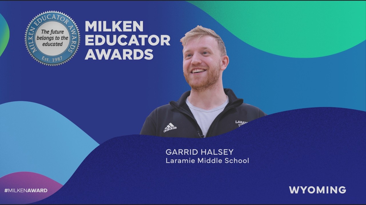 Garrid Halsey Surprised with a WY Milken Award