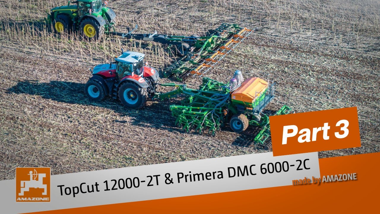 Cut ´n´ Sow – Aussat nach Sommerzwischenfrucht – TopCut 12000-2T & Primera DMC 6000-2C | AMAZONE