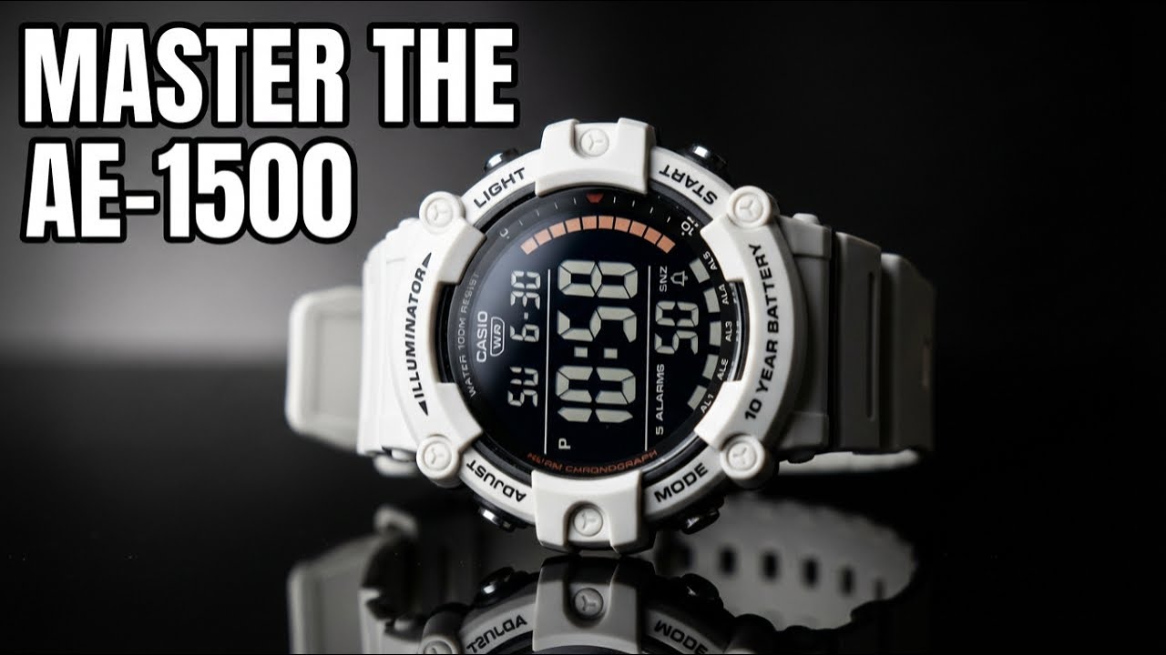 🕵️Как я настроил свои часы Casio AE-1500 всего за 4 минуты!