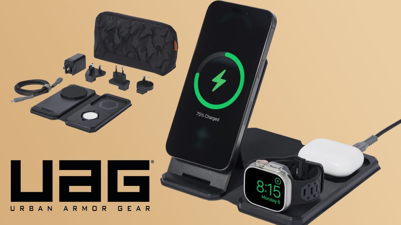 SRGE UAG 3 en 1, la base de carga perfecta para tus viajes