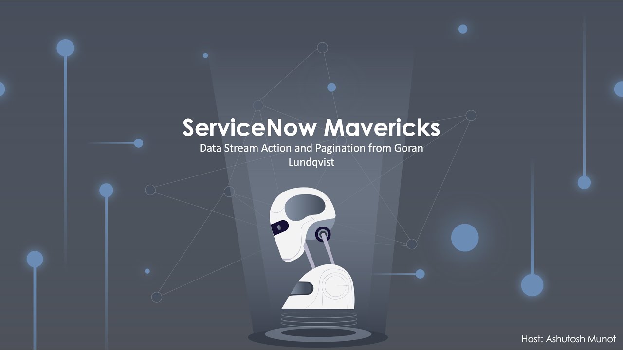 ServiceNow Data Stream Action walkthrough and YouTube Example
