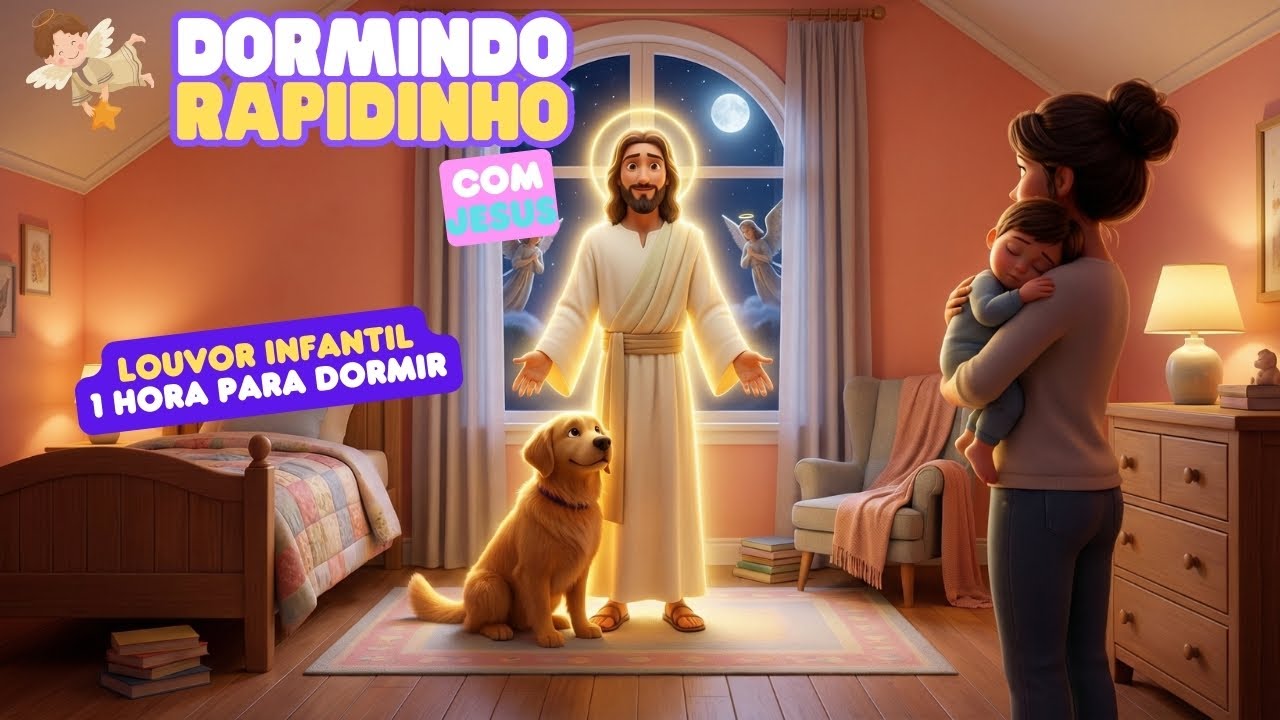 Canções de Ninar com Jesus | Música Infantil Para Acalmar e Dormir em Paz