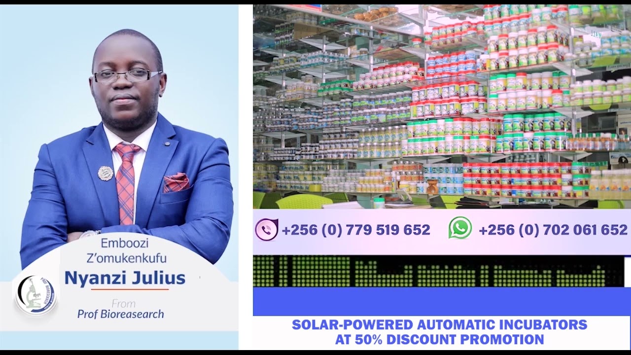 SOLAR-POWERED AUTOMATIC INCUBATORS 50% DISCOUNT PROMOTION WITH OMUKENKUFU NYANZI JULIUS 