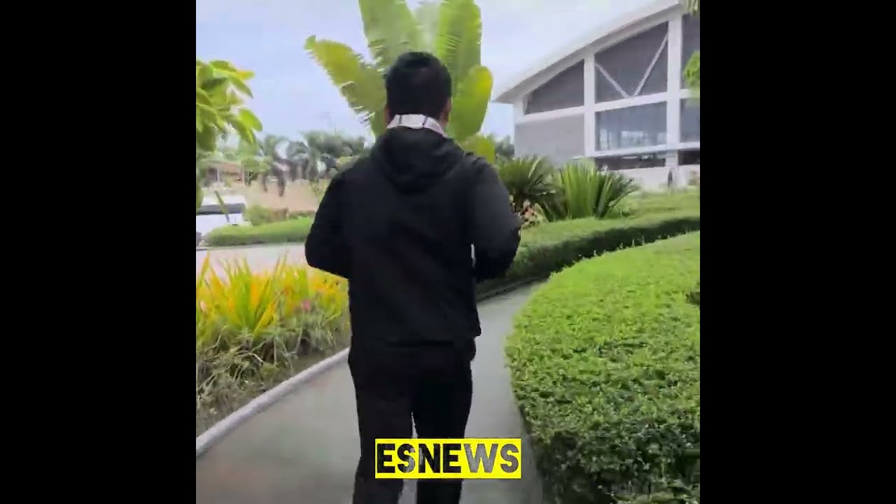 Manny Pacquiao in great shape  kicks off training camp for Floyd Mayweather rematch son 