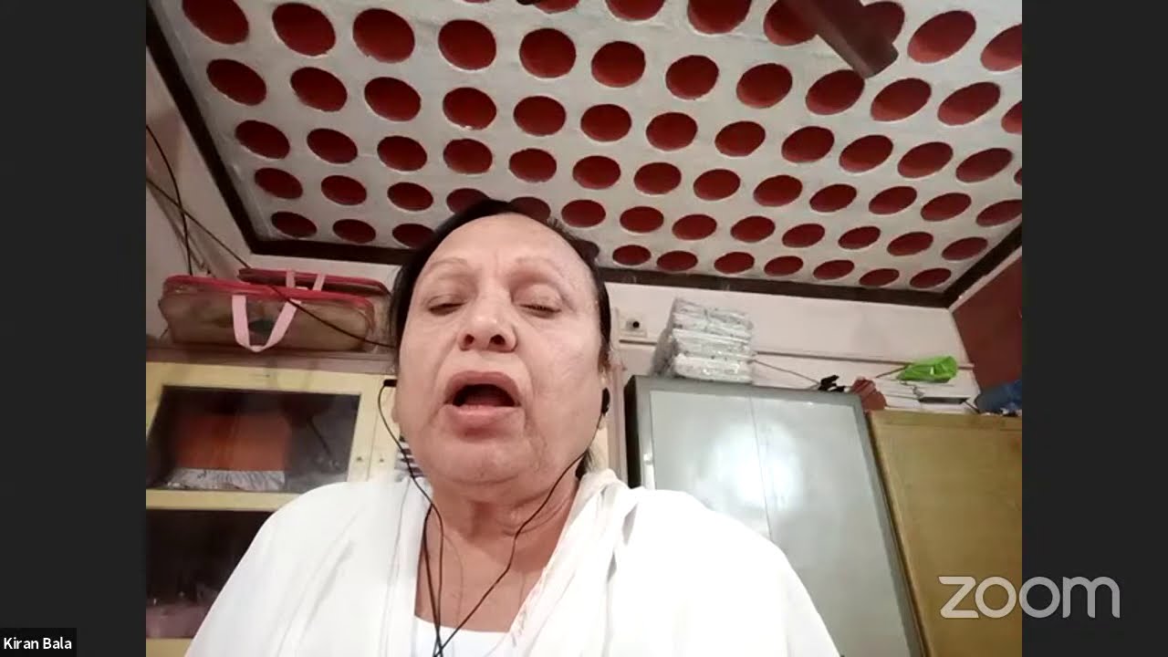 Chitwani (Guided Meditation) @ EkDili Sundersath Charchni Zoom Meeting by Kiran Ji
