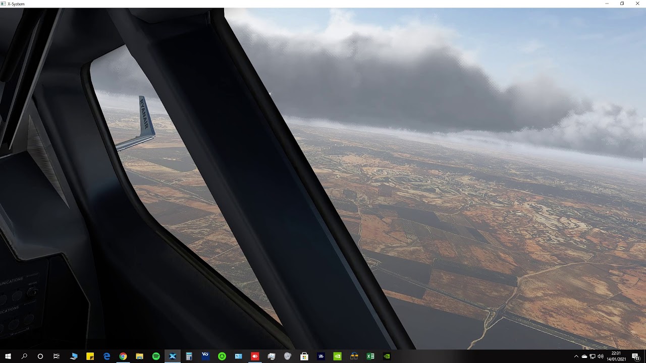 XPlane 11 Xenviro 1.16 Zibo Ryanair LEZG Taking off