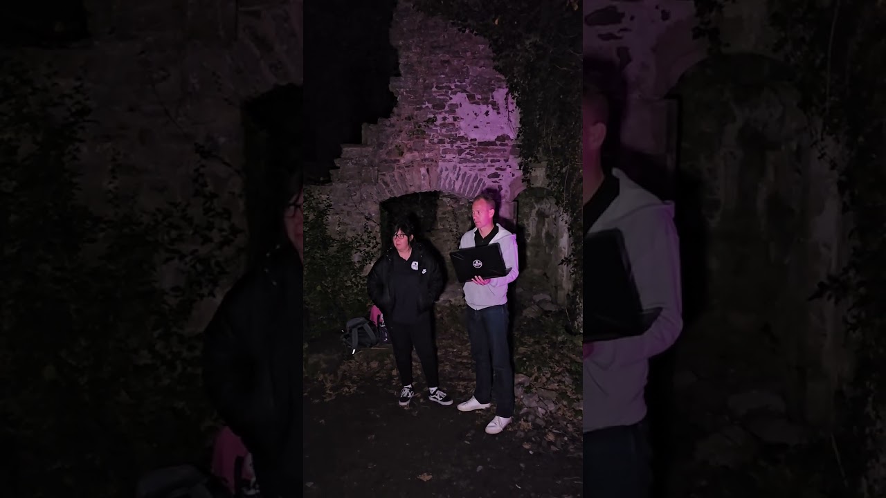 paranormal investigation at candleston Castle Wales #creepy#scared#paranormal