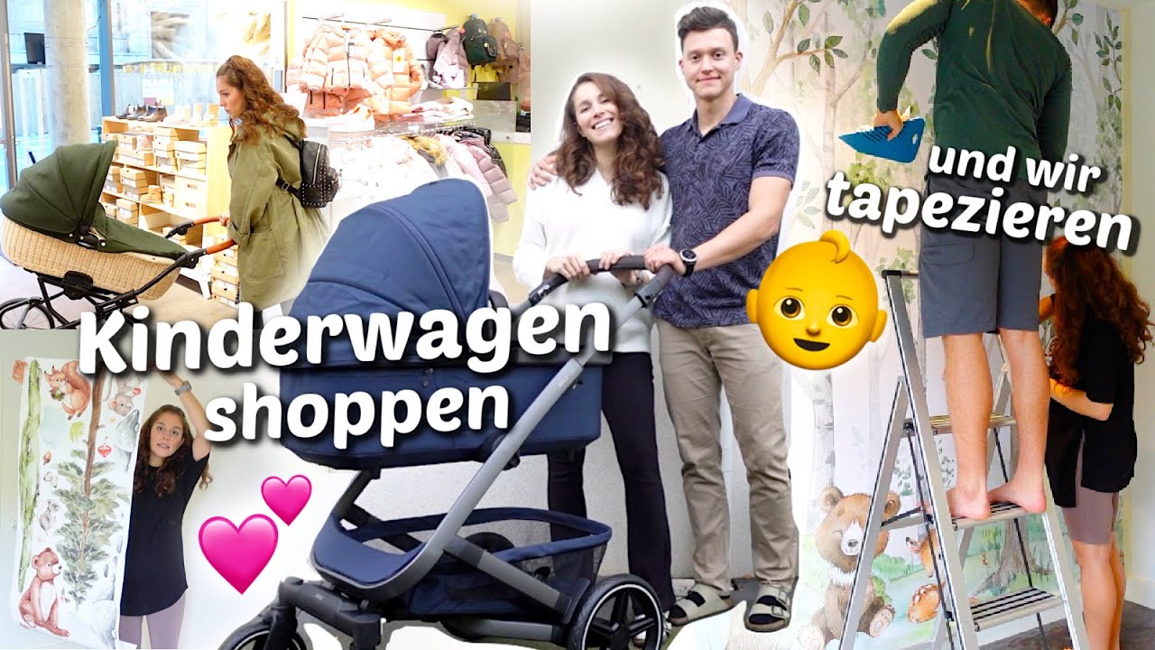 Kinderwagen shoppen, Tapezieren + DM Haul - Vlog 233