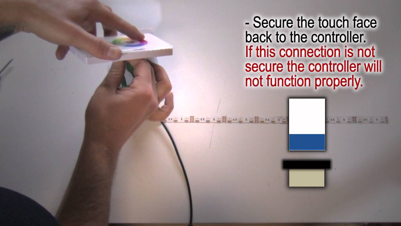 Wall Mount LED Color Wheel Controller for 12-24VDC LED Lights - EcolocityLED.com