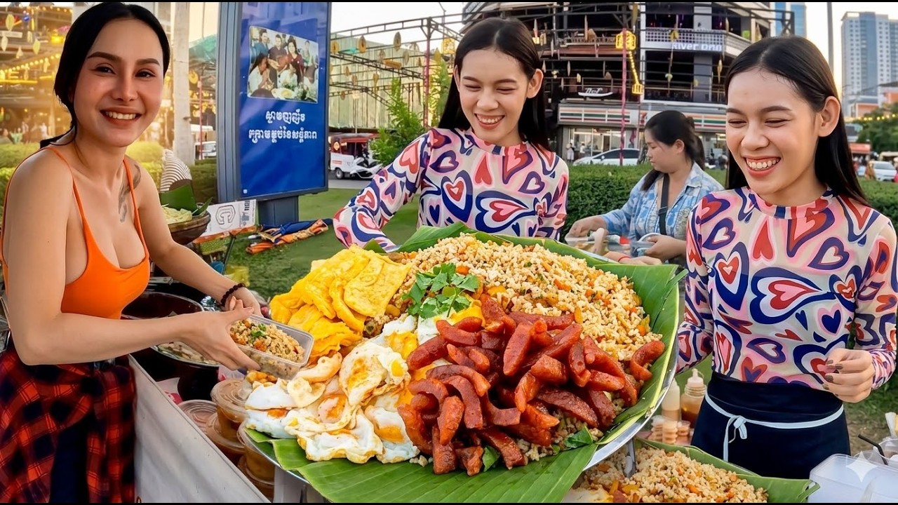 Amazing! Cambodian Street Food Tour! Phnom Penh City - Cambodia Food Market Collection 2026