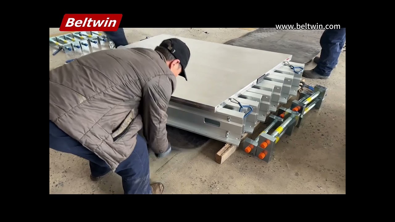 Rubber belt hot vulcanizing complete process Beltwin DSLQ-S sectional vulcanizer