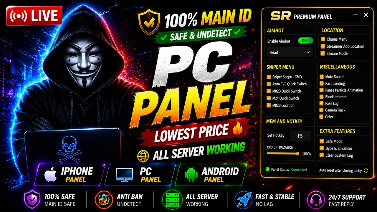 NEW PC PANEL UPDATED OB53💻 PANEL FOR FREE AIMBOT FREE FIRE 🎯 SNIPER AIMBOT | 100% SAFE AND ANTIBAN ✅