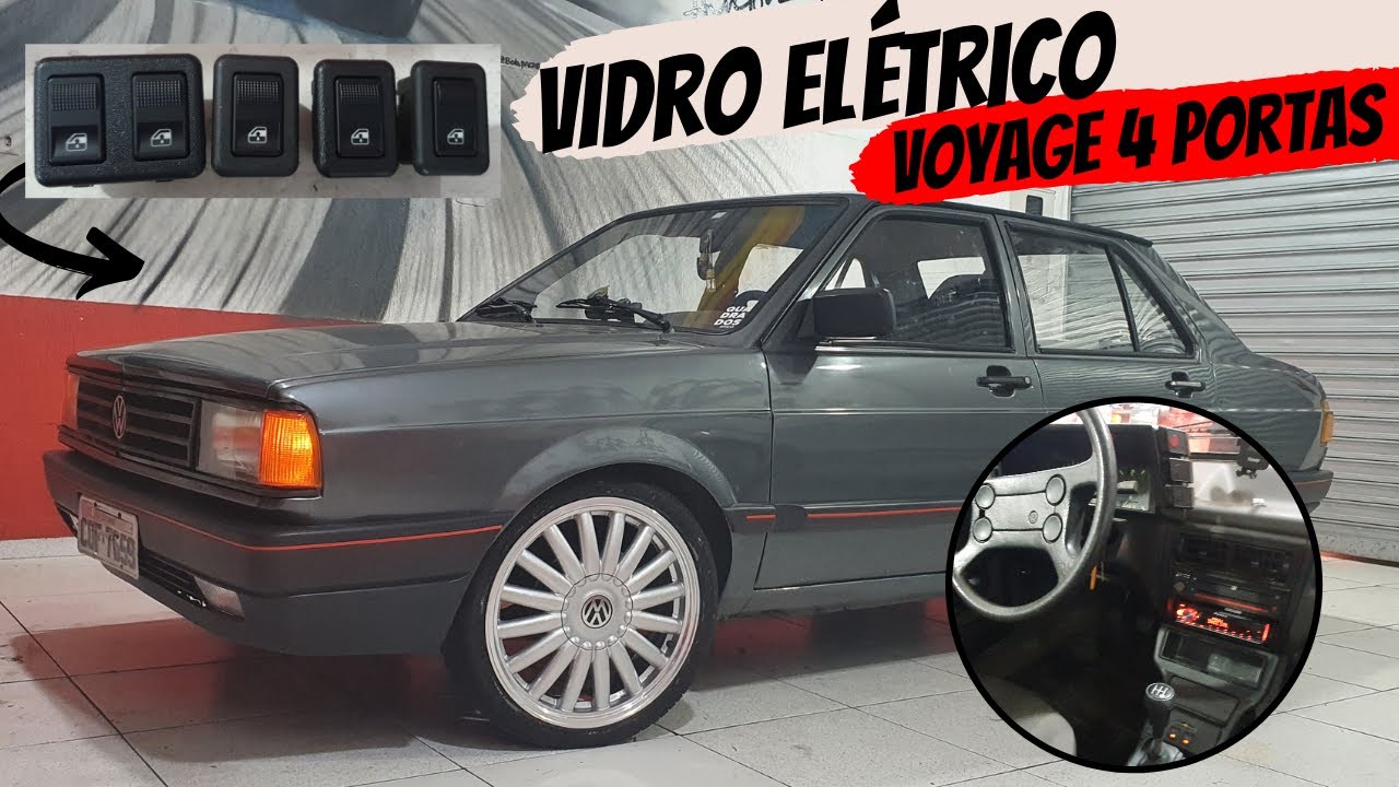 VIDRO ELÉTRICO | TRAVA ELÉTRICA PARA VOYAGE QUADRADO 4 PORTAS | RODAS ARO 17´ 