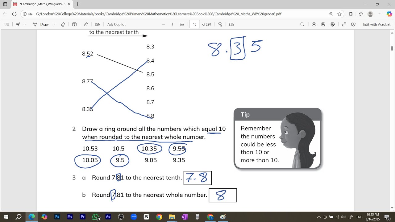 The number  system - Cambridge Primary Mathematics WorkBook 6 | شرح