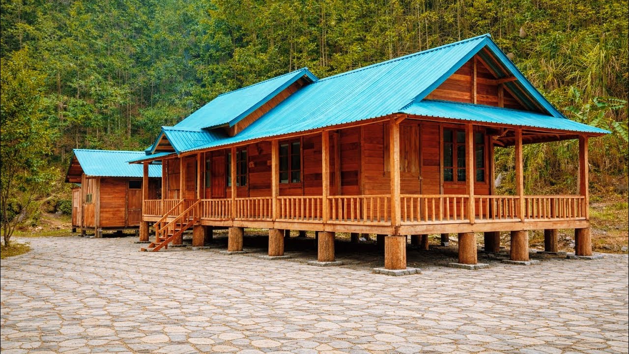 A country couple builds a cozy cabin home.