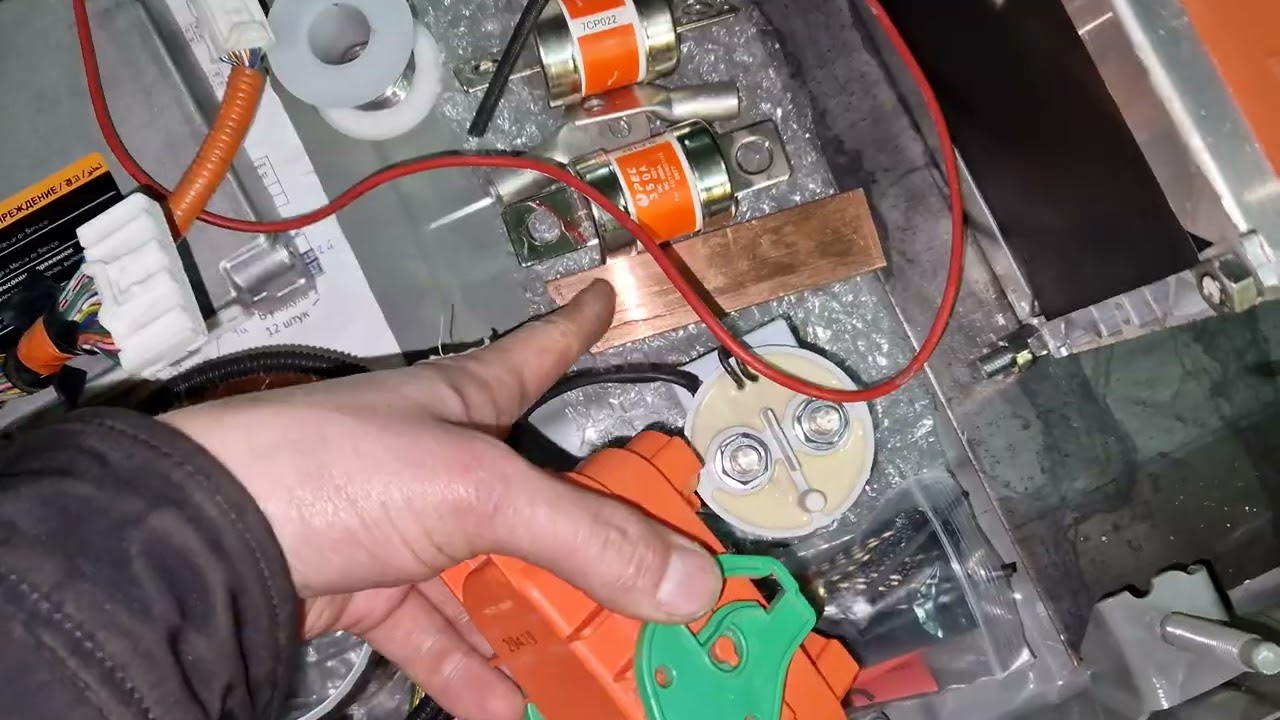 Сборка ввб nissan leaf 42кВт  с заточкой на отдачу тока