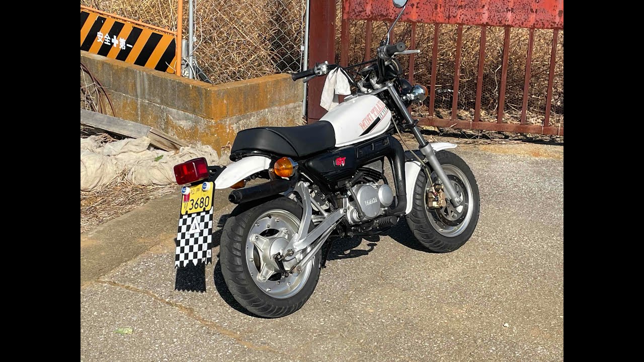 ヤマハ　ミニトレール GT50　燃料コック清掃後の走行確認②→大丈夫かなレベル　２スト　2stroke engine cycle　motorcycle YAMAHA　白煙OK