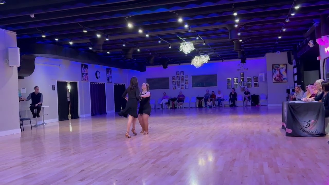 Hannah Halperin, young woman with Down syndrome, ballroom dancing to Single Ladies