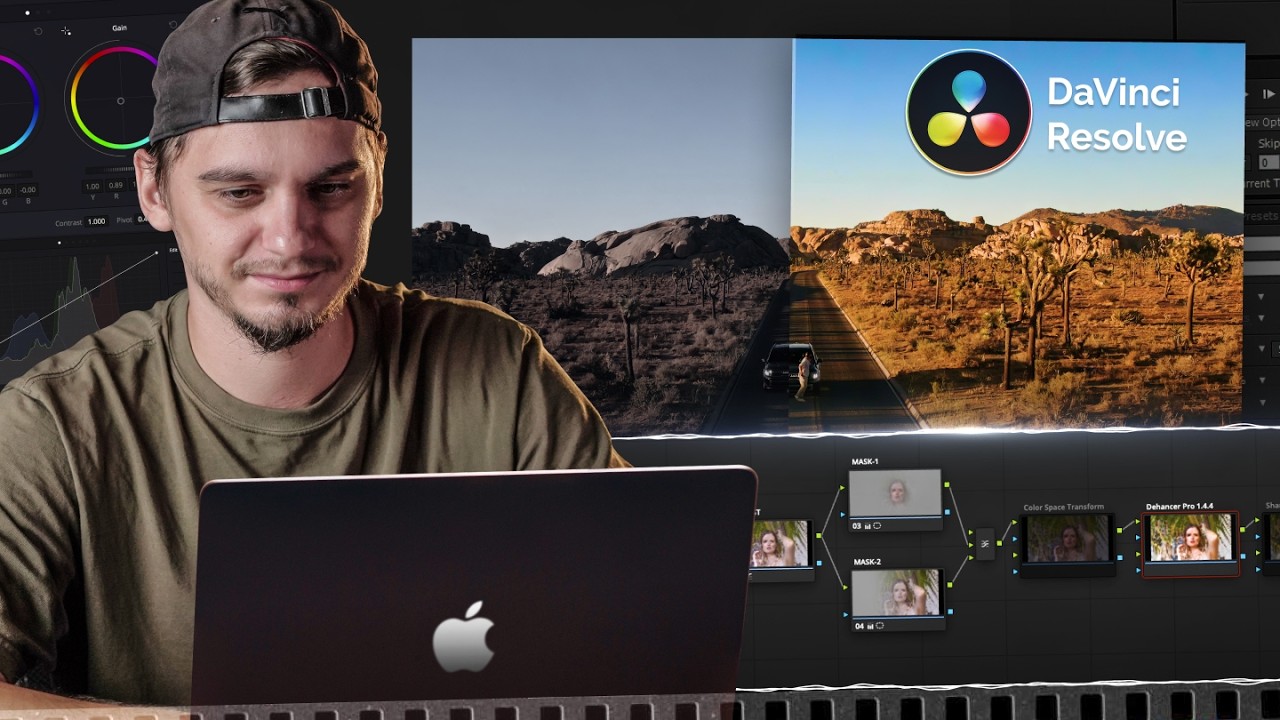 Цветокоррекция в DaVinci Resolve для начинающих | Полный гайд по базовой цветокоррекции
