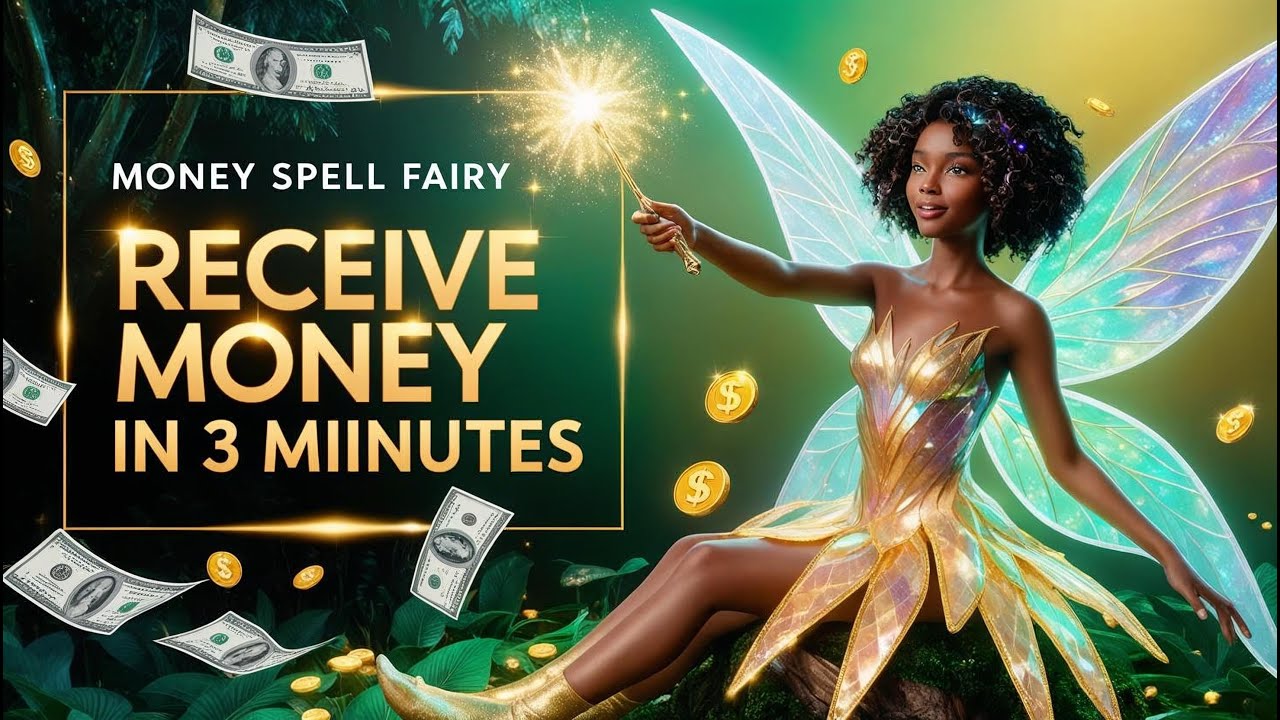 Receive Money In 3 Minutes! Fairy Money Spell  Blessings! #fullmoon